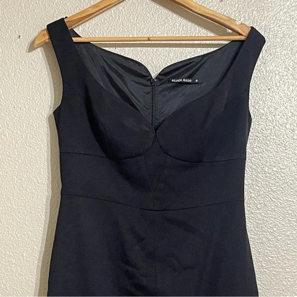 Black Halo Ally Sheath Midi Dress 8 - www.rajagirimanappuram.com